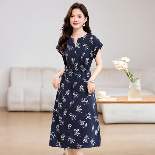 减龄洋气收腰，碎花连衣裙印花裙HR-ZYF8859 商品图1
