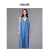 VIMAGE纬漫纪简约直筒宽松圆领休闲遮肉无袖连衣裙2025夏季新款V2307929 商品缩略图3