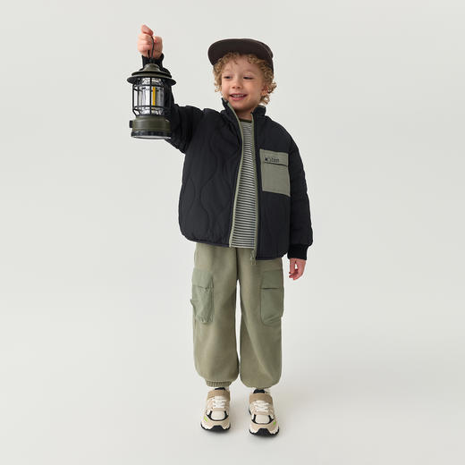 马克珍妮男童双面穿撞色夹棉外套2025秋冬新款551591 商品图1