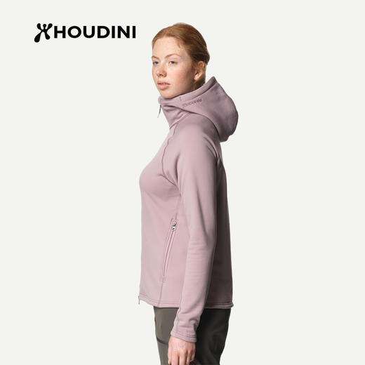 HOUDINI胡丁尼 首发·亚洲版高阶魔术大师25秋新女连帽抓绒衣外套 830018 商品图4
