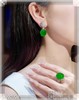 老坑帝王绿戒指耳坠蛋面套装【5100908】具体价格微信咨询 商品缩略图4