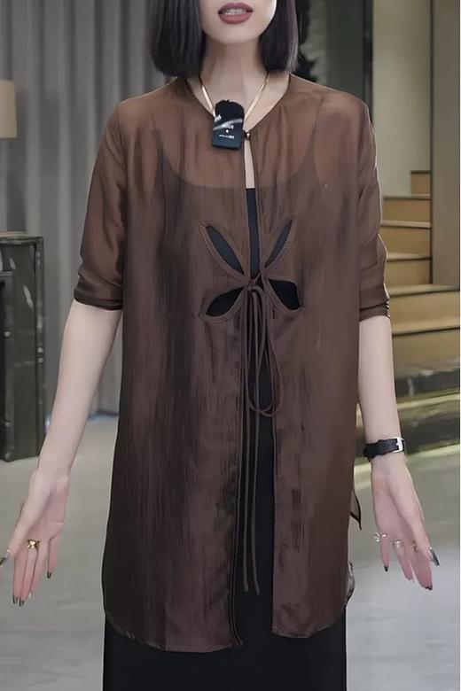 Kai & Kiera 复古气质风正反两穿防晒衬衣 20996 商品图3