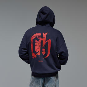 CHINISM赤尘 美式重磅连帽开衫卫衣男秋季纯棉潮流宽松拉链外套