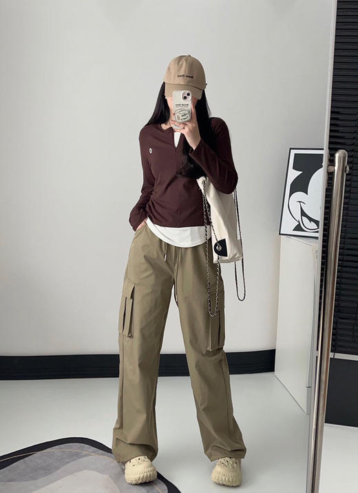 FXA25802 情侣款两穿工装裤 商品图5