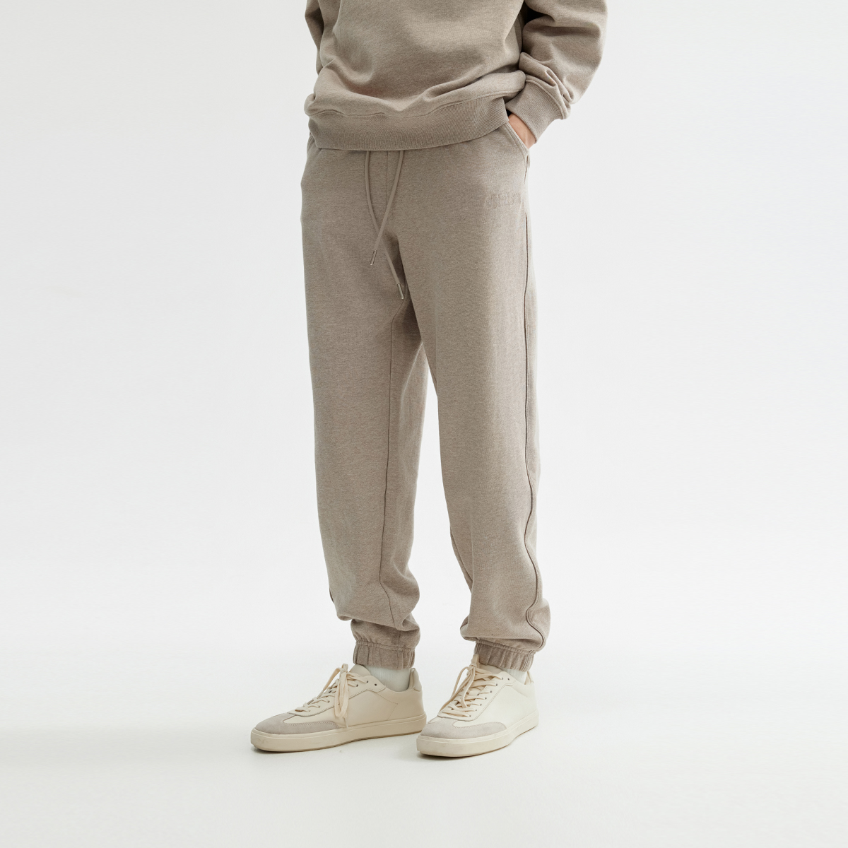 CHINISM折扣季 重磅400G针织束脚卫裤男秋季运动长裤休闲男士裤子