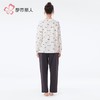 都市丽人睡衣40支TC拉架睡衣女士家居服长袖长裤棉质套装LHH2L4 商品缩略图3