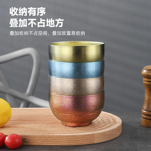 【纯钛碗】家用纯钛饭碗大号双层加厚吃饭碗高端餐厅餐具户外野餐露营钛碗 商品图1