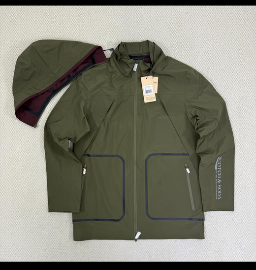 荷兰小苏打 元单 防泼水中长款 压胶冲锋衣外套 WT862 商品图0