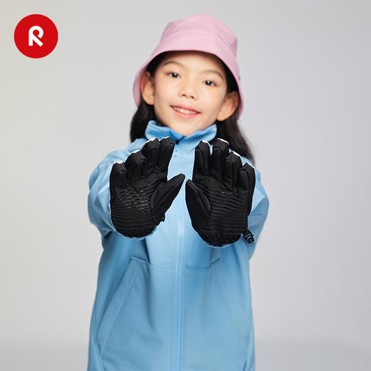 芬兰reima2025男女儿童大童拒风反光运动保暖舒适分指软壳手套 商品图1