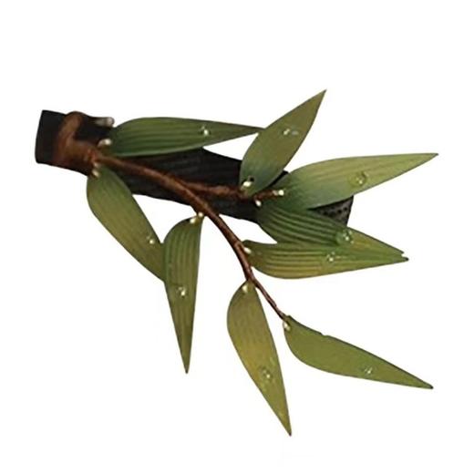 雀说国风仿真水滴竹叶发夹侧边夹女新款后脑勺盘发鸭嘴夹古风汉服头饰ALD115 商品图4