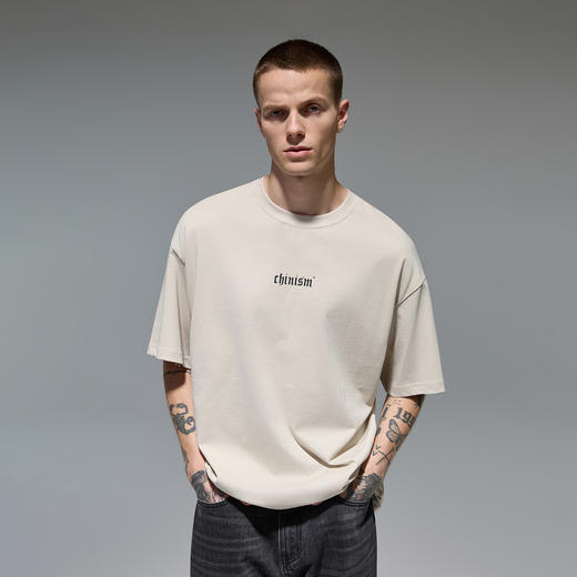 CHINISM赤尘 背后生肖兔子印花短袖T恤男潮牌美式高街情侣半袖 商品图2