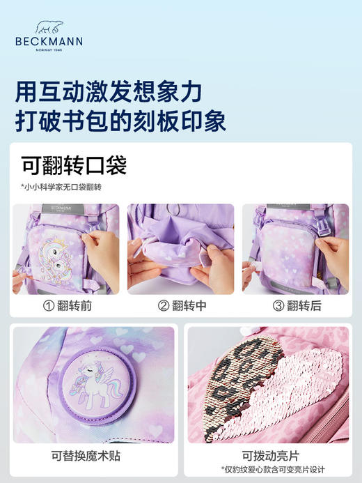 【超模君严选 】挪威 Beckmann 贝克曼Classic Maxi大容量 减负护脊28L 适合3-6年级 身高135-155cm 男女孩双肩包 商品图4