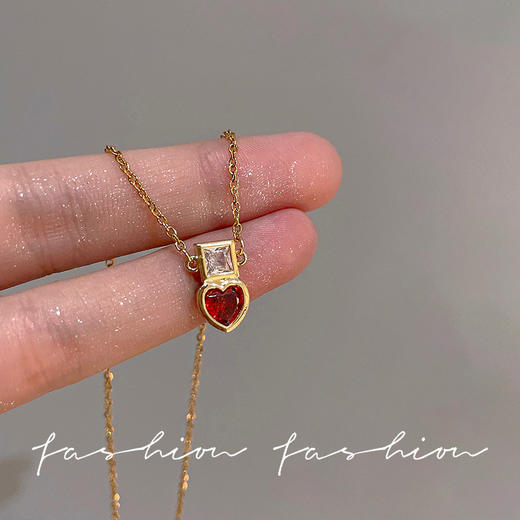 【YW】无忧购39元5件设计感百搭气质爱心款项链合集（截单后3-5天发货) 商品图6