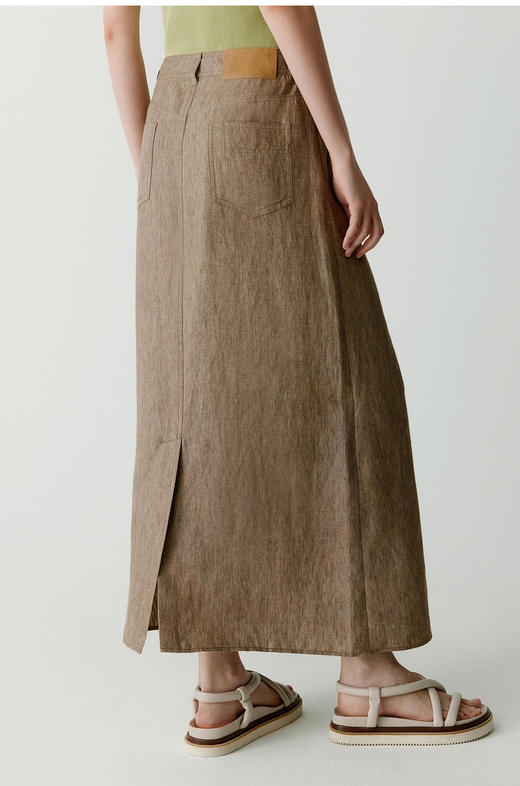 【高品质私服】【IC水洗亚麻平布半身长裙】自带阔度舒适感爆棚，上身舒适感绝佳G0913-CC【无标出货 介意慎拍】 商品图5