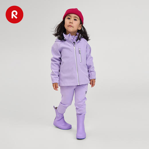 芬兰reima2025男女儿童中童抓绒保暖拒水拒风运动舒适软壳夹克 商品图2