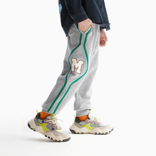 【MQD】童装男童运动裤春秋装品中大童华夫格卫裤儿童宽松休闲裤 商品图2