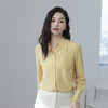 火桐hooton 小尖领百搭纯色双绉真丝衬衫YT290 商品缩略图0