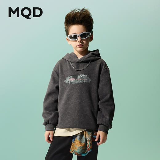 【MQD】【国潮系列】童装男童卫衣2025春新款儿童连帽卫衣外套 商品图0