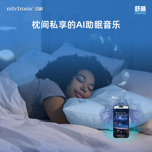 （15天试睡）【悬浮支撑释放压力 高度可调  AI音乐助眠】Nitetronic 添眠F2水气浮力枕2.0升级版 精美礼盒包装（顺丰发货） 商品图5