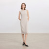 IWY/米杏色连衣裙女气质内搭西装裙秋季职业装通勤无袖长裙Q1439 商品缩略图1