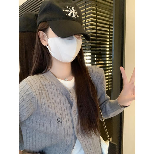 <曾小咸推荐>韩系学院风风麻花针织开衫 商品图2