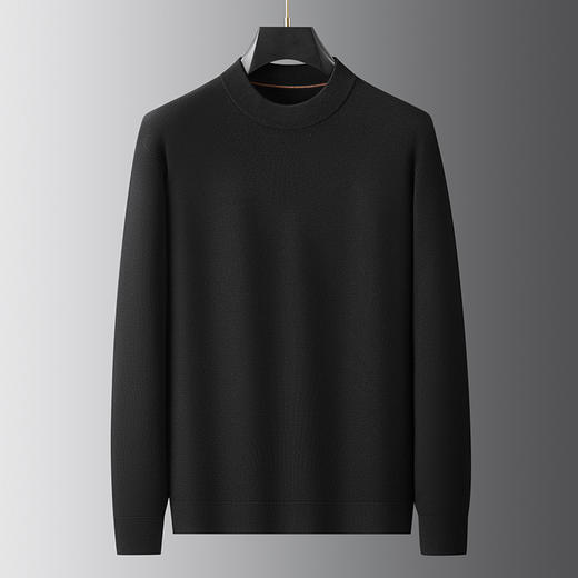 【DWP】大依优型大码男装秋季新款羊毛衫男士加肥加大码圆领针织打底衫男胖子薄毛衣 商品图2