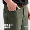 CHINISM赤尘 卡其色水洗做旧弯刀裤男2025夏季纯棉纱卡复古休闲裤 商品缩略图1