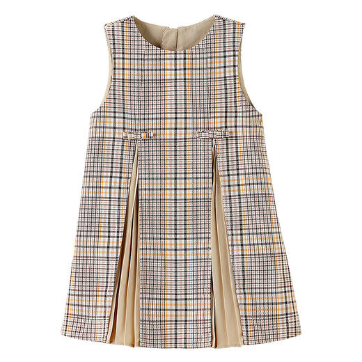 【实体店同款】女童无袖连衣裙秋季新款安奈儿童装XG533198 商品图6