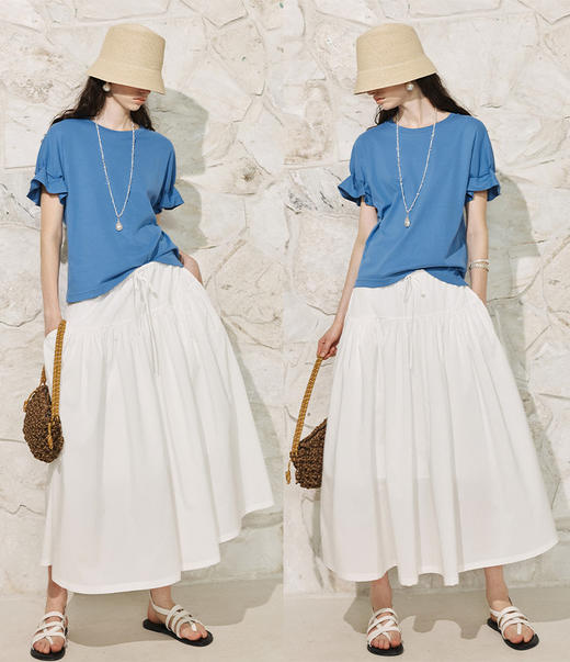 【高品质私服】【D家花苞袖超薄T恤】明媚清爽，夏日的必搭之选 进口70S超长纤维，G1505-CC【无标出货 介意慎拍】 商品图4