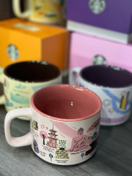 韩单正品星巴克咖啡杯，陶瓷杯。现货 4色。
材质陶瓷，容量355ml。
代购200左右，现特价💰99包邮 商品图11