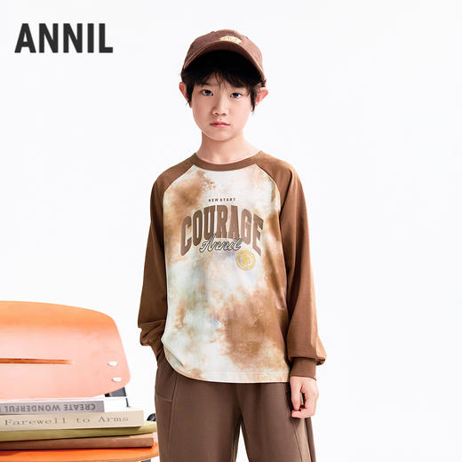 【实体店同款】男童圆领长袖针织衫秋季新款安奈儿童装AB531131 商品图2