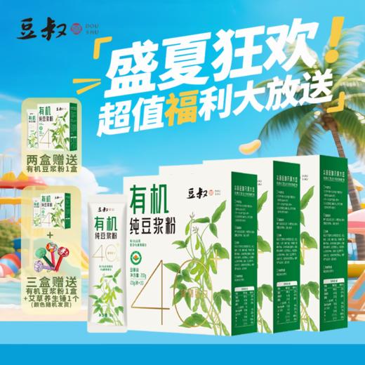 有机纯豆浆粉活动2盒送1盒，3盒送1盒艾草养生锤️，豆叔有机纯豆浆粉中欧双重有机认证1盒1码可追溯只用东北黑土地有机大豆超精研磨豆香浓郁一口醇香顺滑配料表干净基地直邮 商品图0
