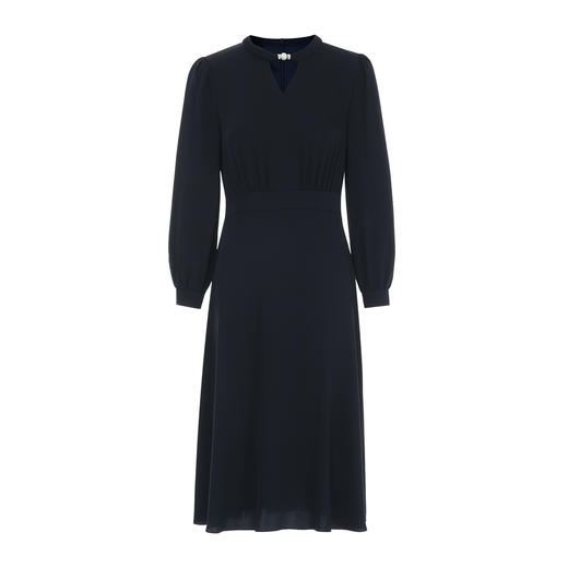 EITIE爱特爱秋季新款时尚挂脖V领收腰显瘦通勤连衣裙7907627 商品图11