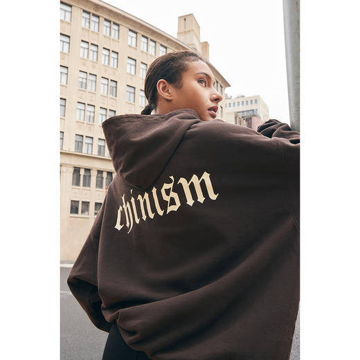 【水洗系列】CHINISM赤尘 重磅475G连帽卫衣男美式复古做旧上衣 商品图1