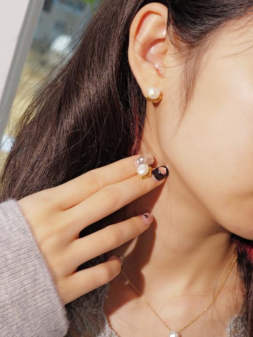 香港家族公司·ye生不规则巴洛克珍珠项链/耳钉（现货） 商品图8