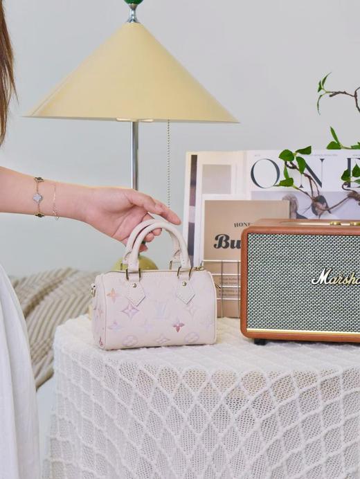 驴家 Nano Speedy 手袋 M25591 白色/渐变手拿斜挎包（LZ*MM） 商品图3