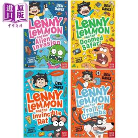 【中商原版】搞笑喜剧 莱尼.莱蒙1-4 共4册 Lenny Lemmon and the Invincible Rat 英文原版 儿童幽默笑话 爆笑校园喜剧故事书