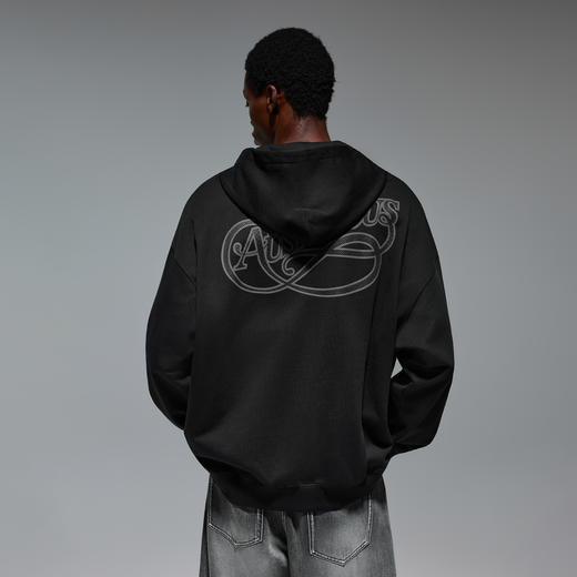 CHINISM赤尘 重磅连帽开衫卫衣男秋季新款美式男士印花拉链帽衫 商品图3