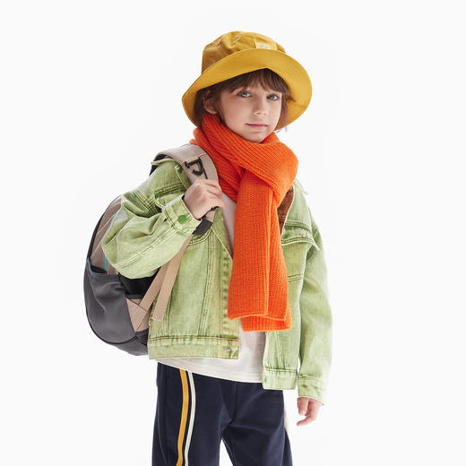 【秒】【MQD】童装儿童彩牛外套春秋装款男童连帽牛仔印花中大童外套 商品图1