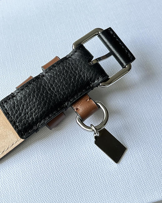 现货 THS-无 M6家 荔枝纹小牛皮细款腰带 CR234 商品图9