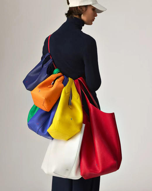 单品包邮现货 THS-限时 RL马球家  Polo play系列皮革小号托特包 水桶包 3色 CQ1409 商品图1