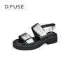 D:FUSE迪芙斯夏季新款金属控凉鞋前卫感机能风高级灰超轻凉鞋女DF42115221 商品缩略图1