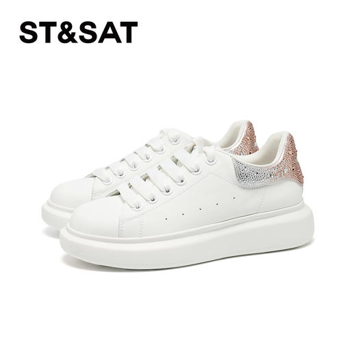 星期六渐变闪钻鞋尾百搭小白鞋SSD3112148 商品图5
