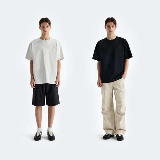 【凉感】CHINISM赤尘 花卉刺绣短袖T恤男2025夏季男士速干半袖 商品图4