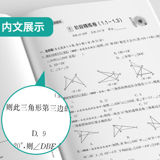 2025秋【苏科版】八年级数学(上) 实验班提优大考卷 商品图3