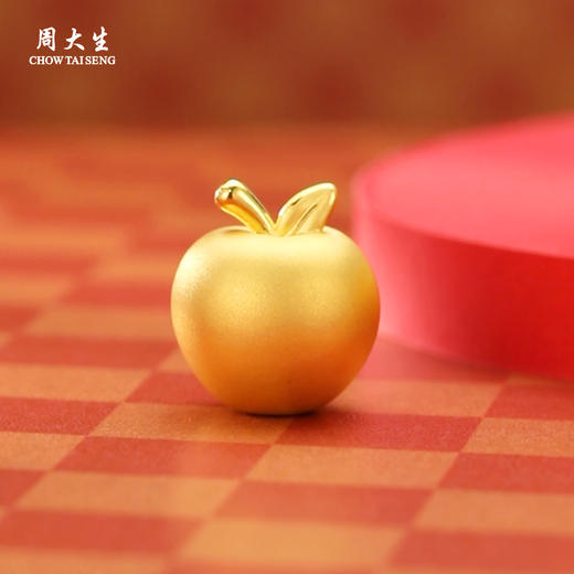 周大生黄金摆件足金硬金浪漫玫瑰花苹安工艺品投资金送女友礼物 商品图4