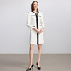IWY/法式简约黑白撞色连衣裙女秋季长袖正式场合商务职业裙Q1443 商品缩略图3