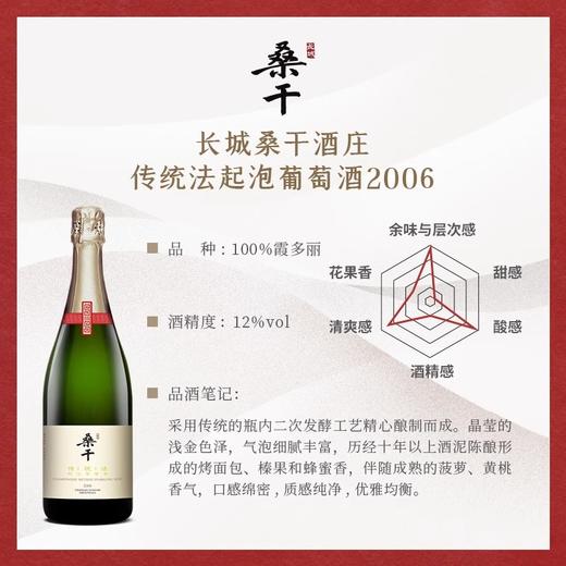 长城桑干酒庄传统法起泡葡萄酒750ml*1瓶（裸瓶） 商品图4