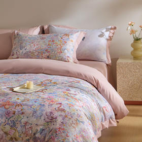 【热卖推荐】自然醒全棉贡缎数码100支长绒棉磨毛四件套（带高档礼盒）HS