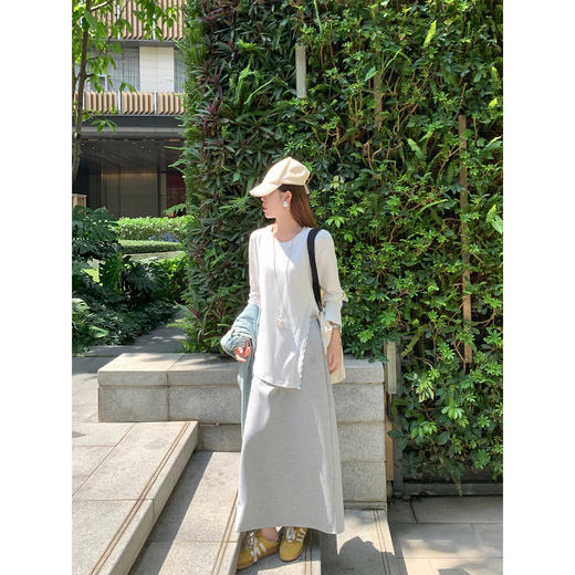 【129元任选2件】现货！法式复古蕾丝边开叉长袖 商品图2